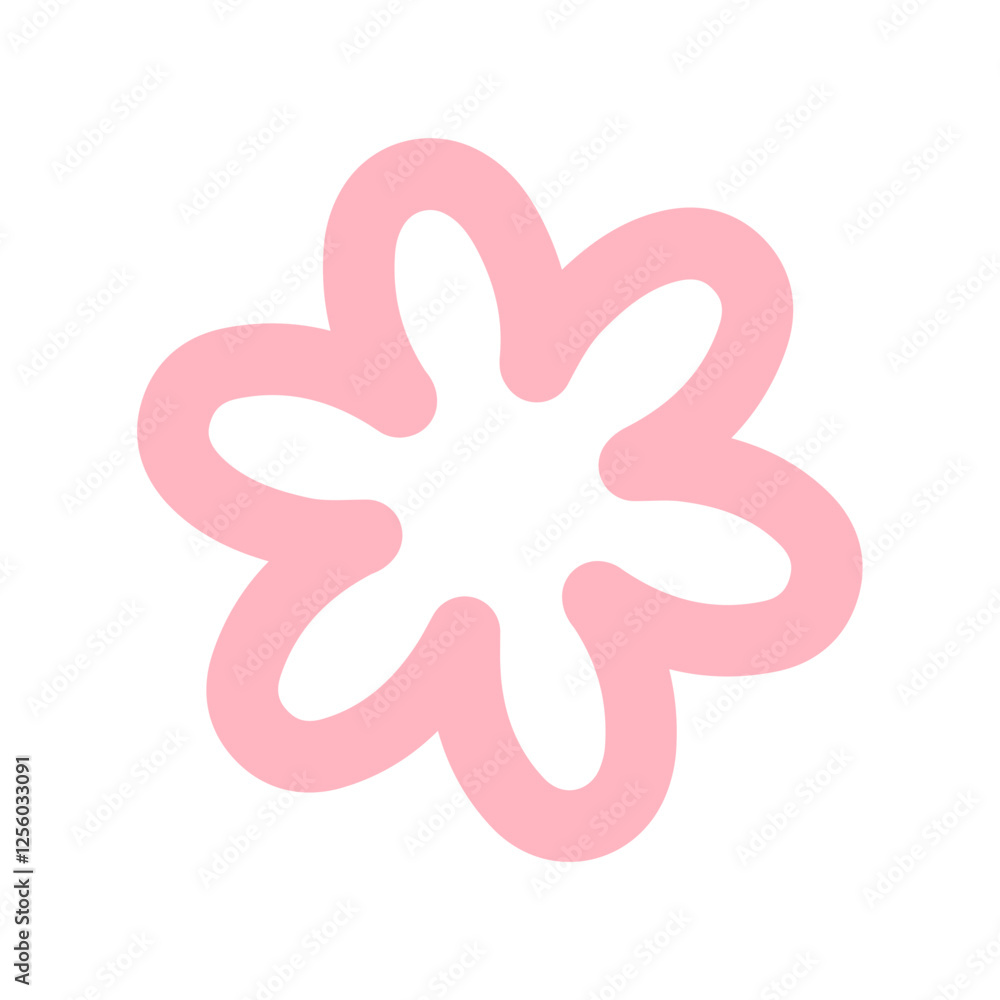 Flower clip art design on plain white transparent isolated background for card, shirt, hoodie, sweatshirt, apparel, card, tag, mug, icon, poster or badge Flower clip art design on plain white transparent isolated background for card, shirt, hoodie, sweatshirt, apparel, card, tag, mug, icon, poster or badge