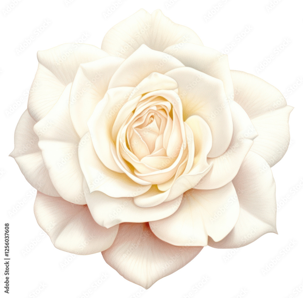 Obraz premium PNG Petals rose illustration botanical.