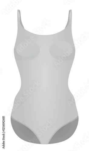 Grey body shaper underclothes. vector