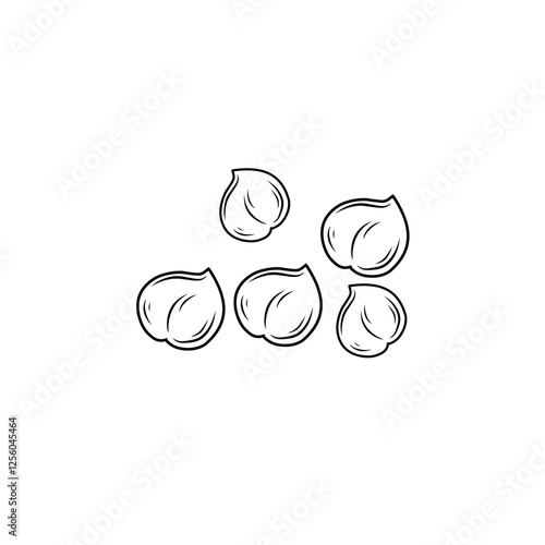 chickpea line sketch