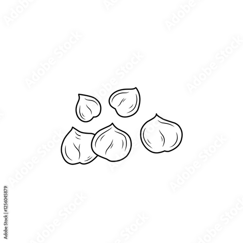 chickpea line sketch