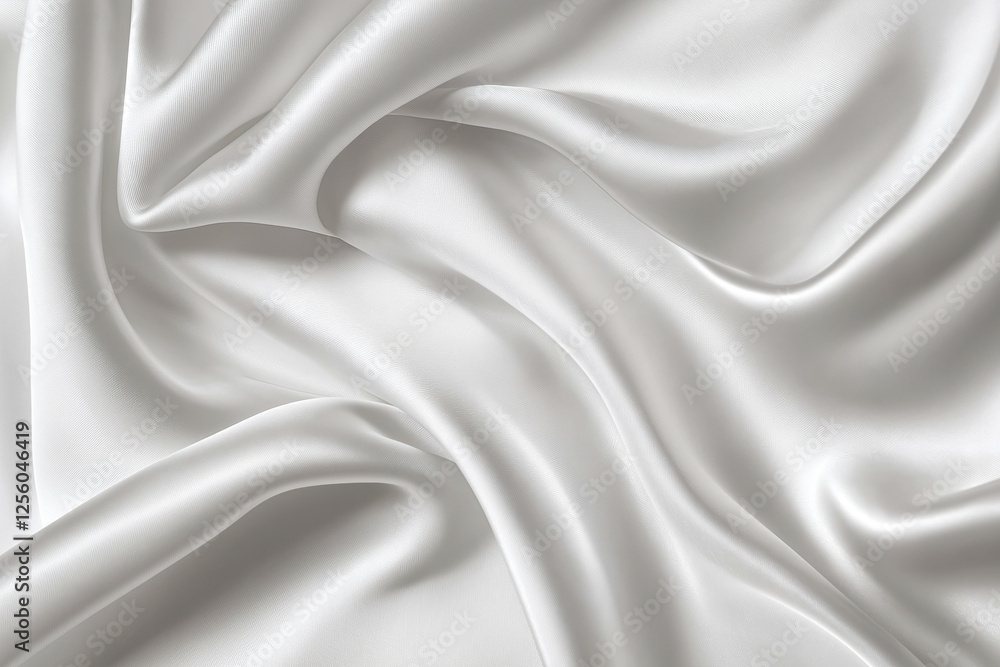 White fabric flowing and creating elegant shapes White fabric flowing and creating elegant shapes