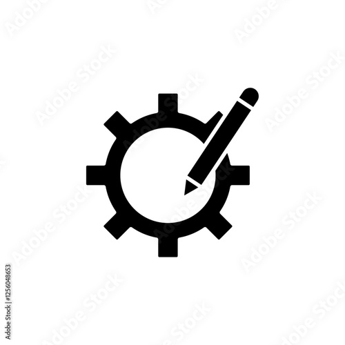 customize setting icon Flat symbol set outline