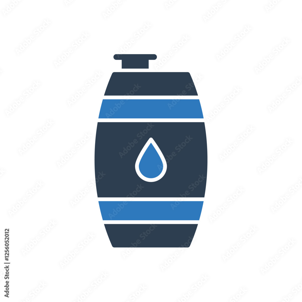 Fototapeta premium Oil Drum Icon - Barrel Icon