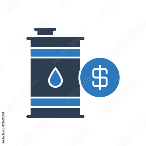 Oil Barrel Price Icon Sign Symbol