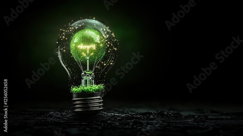 Investing in green energy sustainable growth returns from eco-innovations modern environment positive viewpoint photo