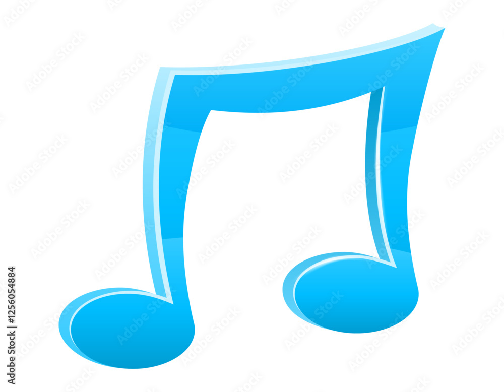 musical notes and treble clef vector illustration isolated on white background musical notes and treble clef vector illustration isolated on white background