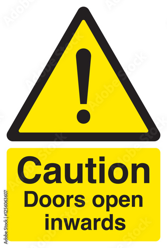 Caution Doors open inwards