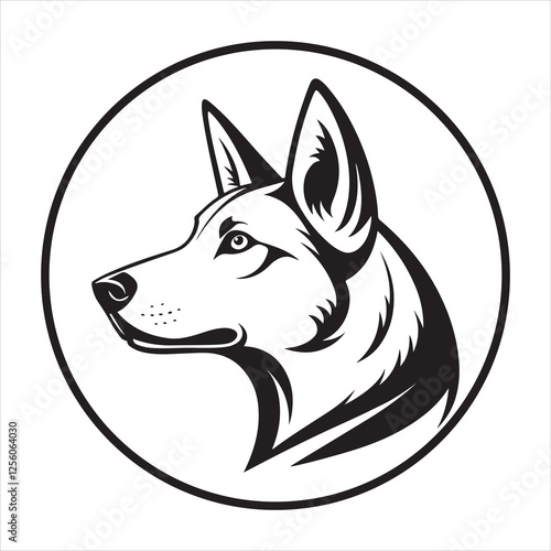 Dog Head Icon Logo Design