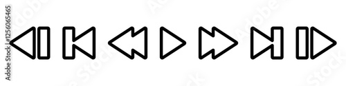 Free Download Media player icons collection. Video player icons. Cinema icon. - GFXLoad