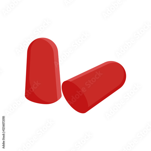 Ear Plugs, Industrial Safety Equipment illustration