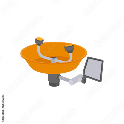 Eyewash Station, Industrial Safety Equipment illustration
