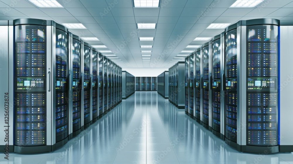 Data Center Illustration. Server Room Infrastructure. Image of Server Racks in a Modern Interior. Data Storage IT Room. IT Systems Technology. Cybersecurity Facility Equipment. Data Center Illustration. Server Room Infrastructure. Image of Server Racks in a Modern Interior. Data Storage IT Room. IT Systems Technology. Cybersecurity Facility Equipment.