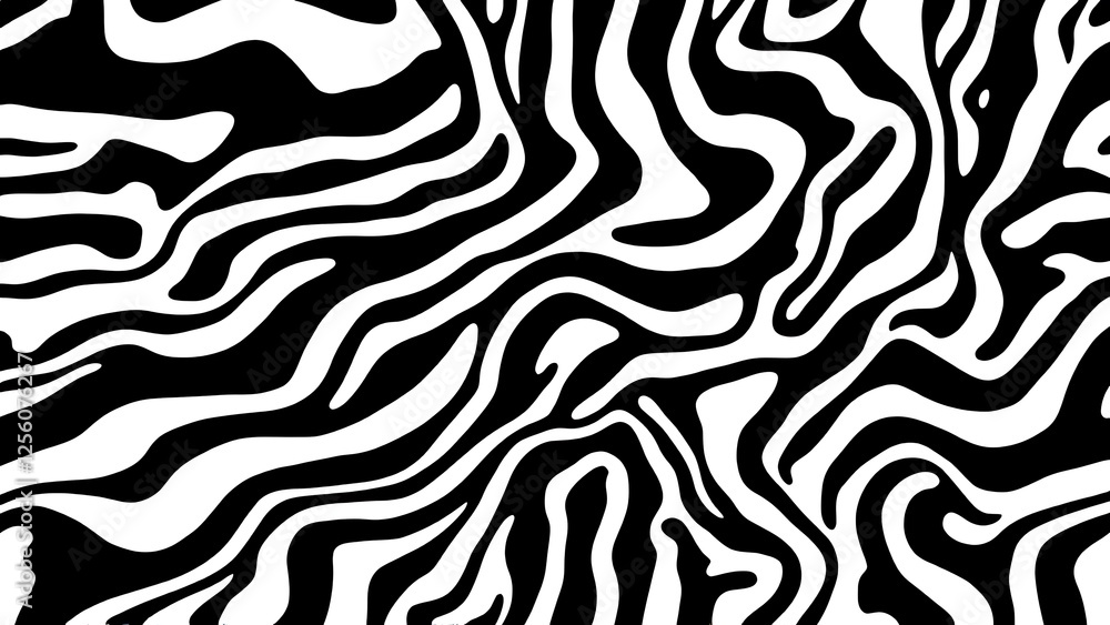 Trendy zebra skin pattern background vector. Animal fur, vector background for Fabric design, wrapping paper, textile, and wallpaper Trendy zebra skin pattern background vector. Animal fur, vector background for Fabric design, wrapping paper, textile, and wallpaper
