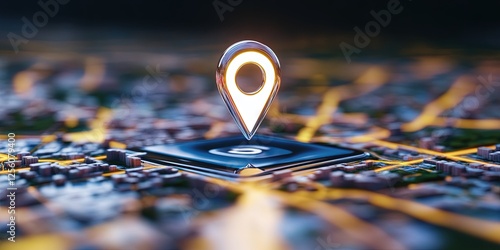 Wallpaper Mural geolocation concept for navigation and mapping Torontodigital.ca