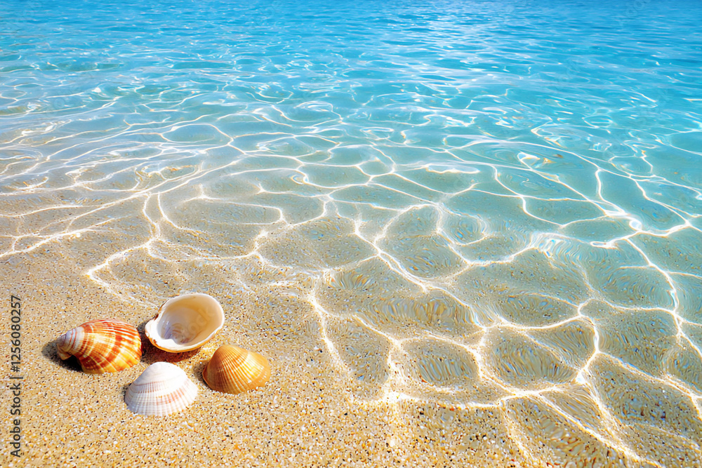 aegean sea spring midday sand patterns and shells aegean sea spring midday sand patterns and shells