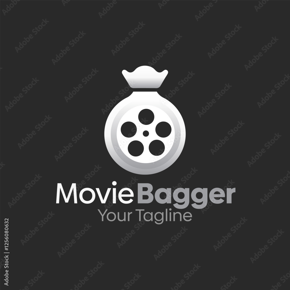 Movie Bagger Logo Design Template. Good for Business, Agency, Community and Organization Movie Bagger Logo Design Template. Good for Business, Agency, Community and Organization