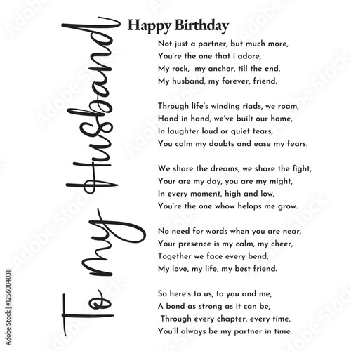 happy birthday hubby vector illustration. happy birthday husband. Happy birthday Husband quotes. vector illustartion.
