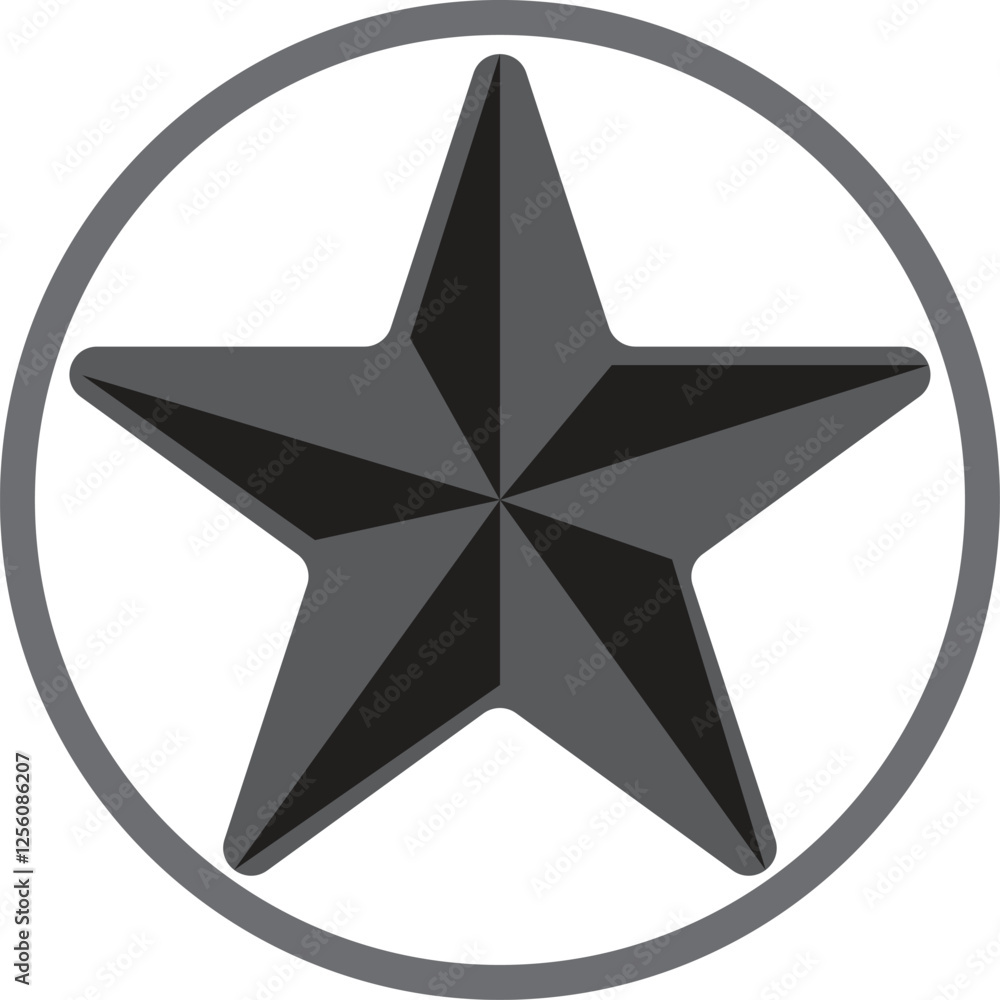 Fototapeta premium silver star icon