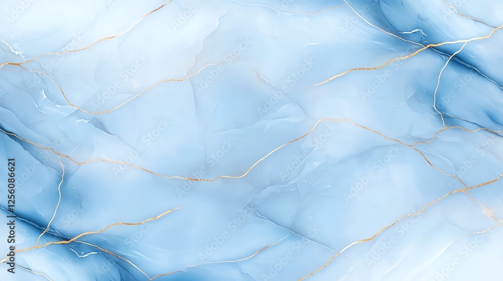 Fototapeta premium Blue and gold marble texture design for cover book or brochure, poster, wallpaper background or realistic business and design artwork..
