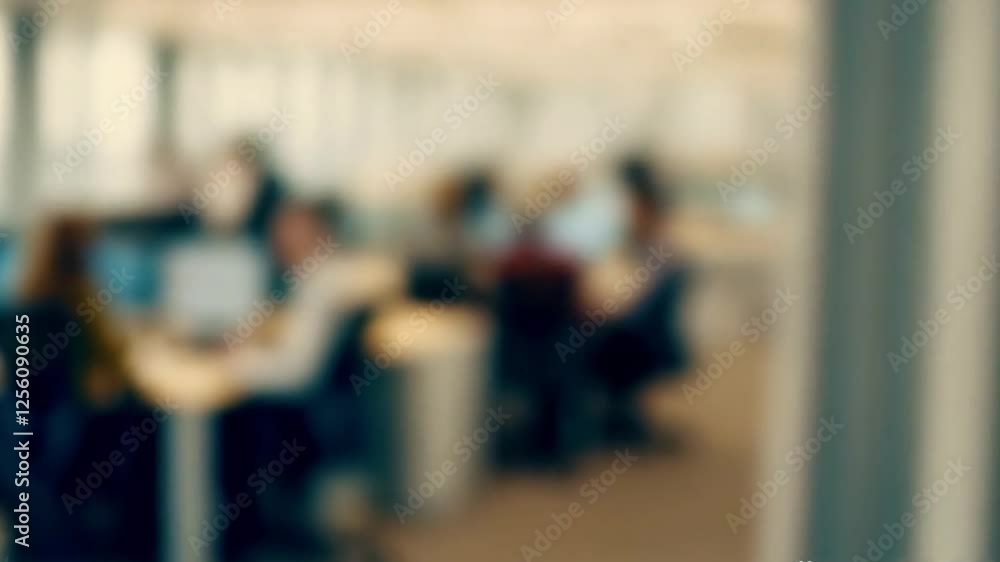 abstract blurred office interior with defocused effect | business concept ai generated abstract blurred office interior with defocused effect | business concept ai generated