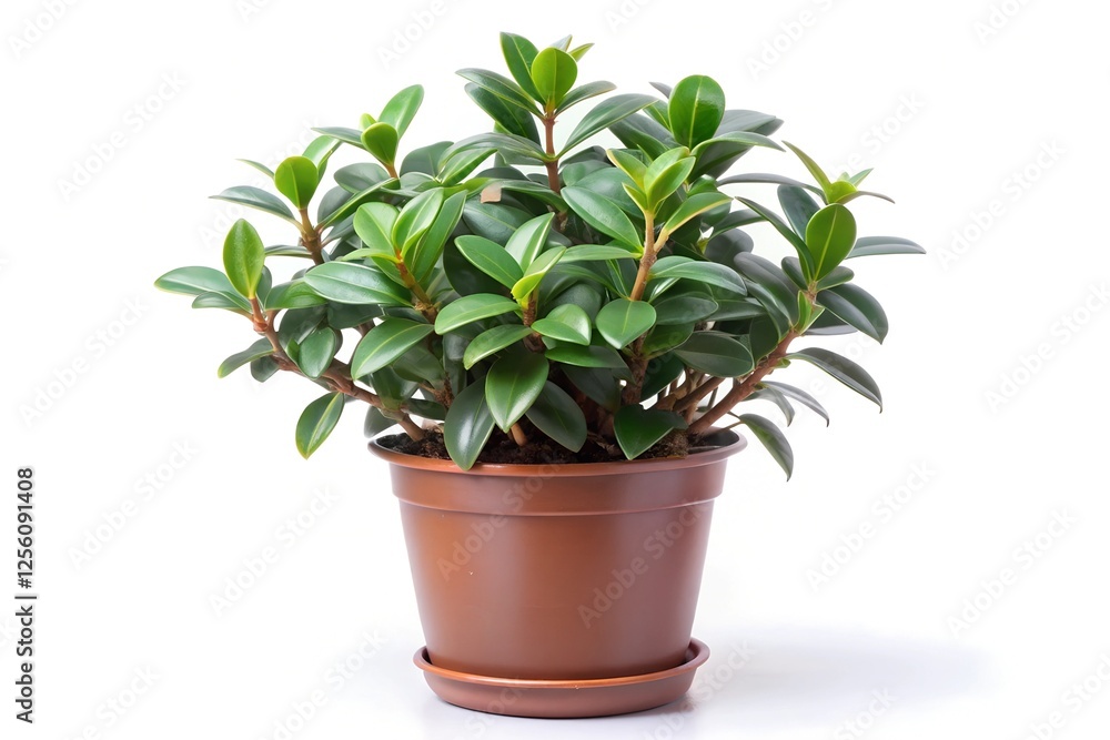 Fototapeta premium Valonia ventricose in a narrow pot on white background 