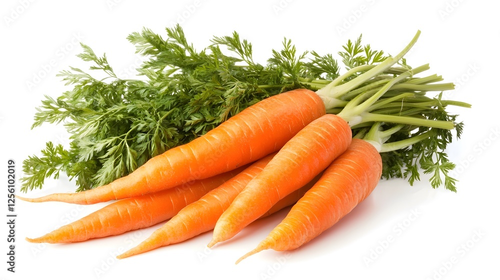 Fresh Carrots Harvest: A vibrant bunch of freshly harvested carrots with lush green tops, showcasing their bright orange hue and natural freshness. Fresh Carrots Harvest: A vibrant bunch of freshly harvested carrots with lush green tops, showcasing their bright orange hue and natural freshness.