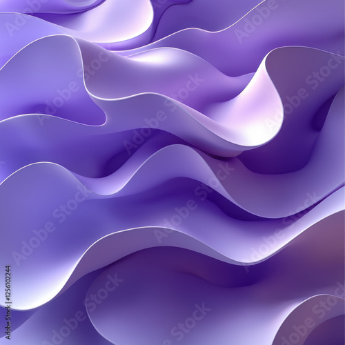 Abstract purple waves background, ideal for digital art or design projects