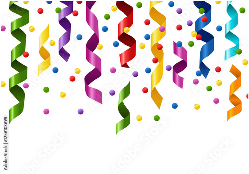 Серпантин с конфетти