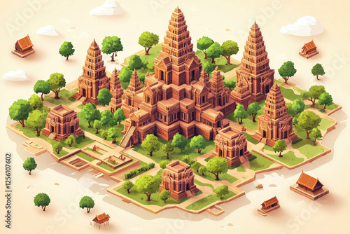 A Detailed Map Of Siem Reap...