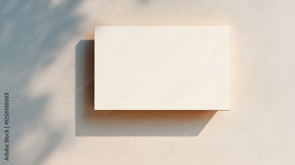 Blank Softly Textured Billboard Mounted on a Wall with Natural Light Blank Softly Textured Billboard Mounted on a Wall with Natural Light