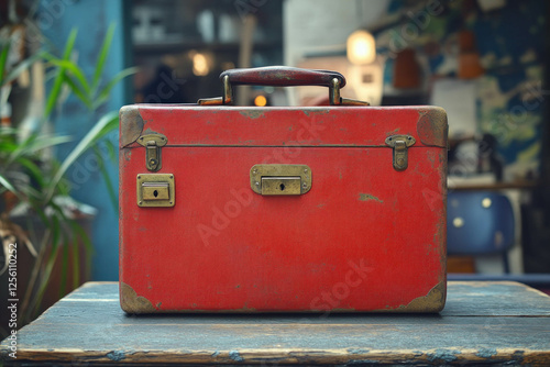 Budget Red Briefcase