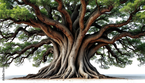 El Árbol del Tule, a Mexican cypress with the world’s widest trunk, perfect for botanical and tourism visuals. photo