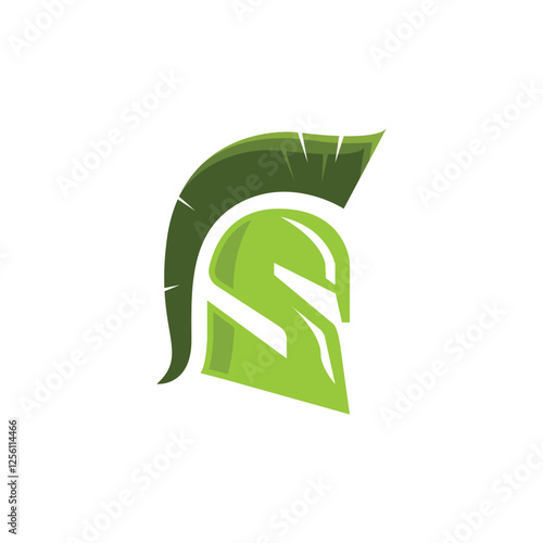 Spartan letter s logo vector image.