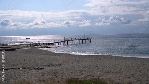 beach in the morning