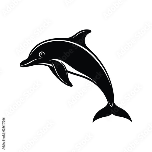 dolphin vector illustration isolated on white background