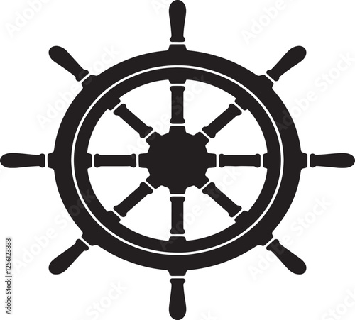 steering wheel on a white background
