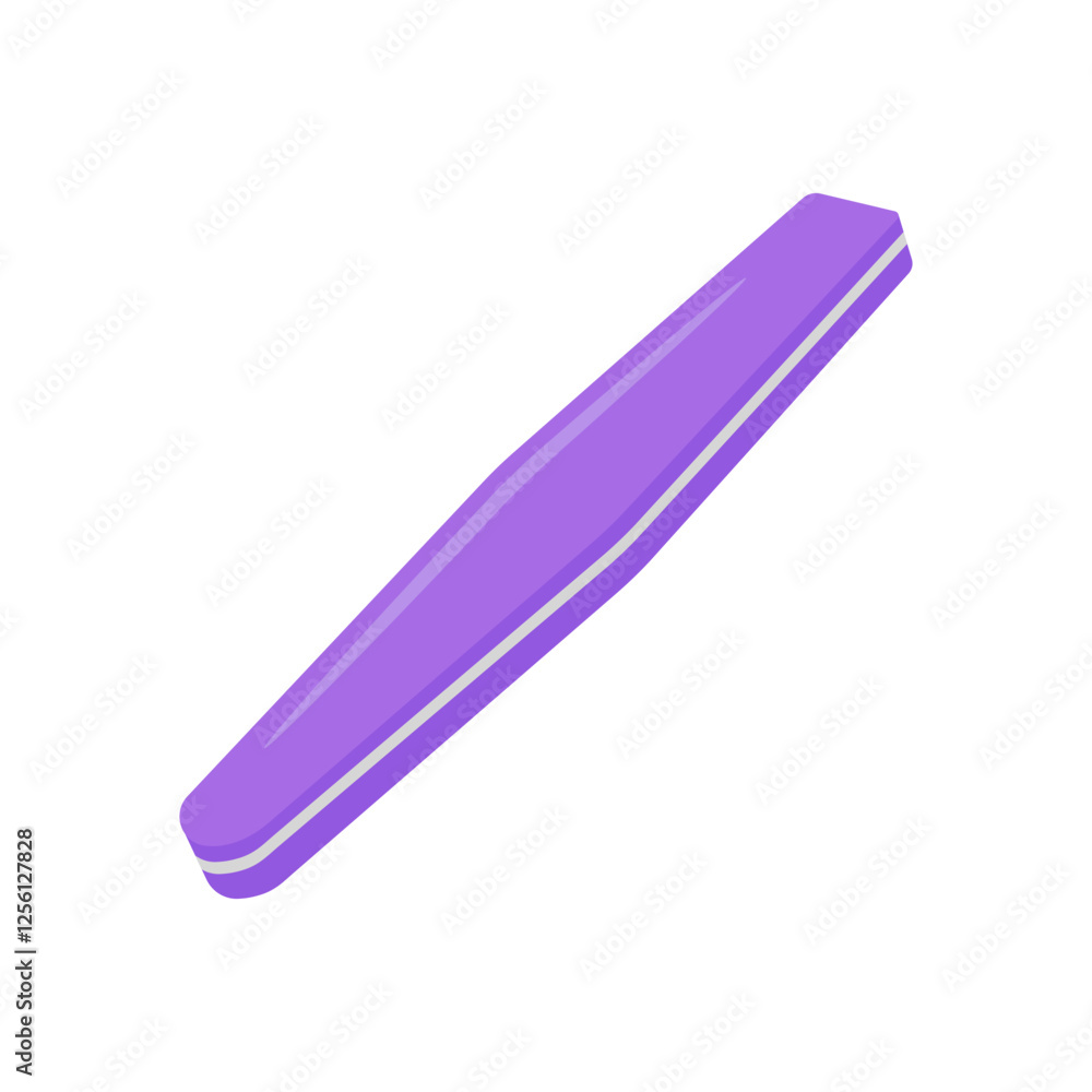 Nail Buffer, Cosmetics Vector Illustration Isolated Nail Buffer, Cosmetics Vector Illustration Isolated