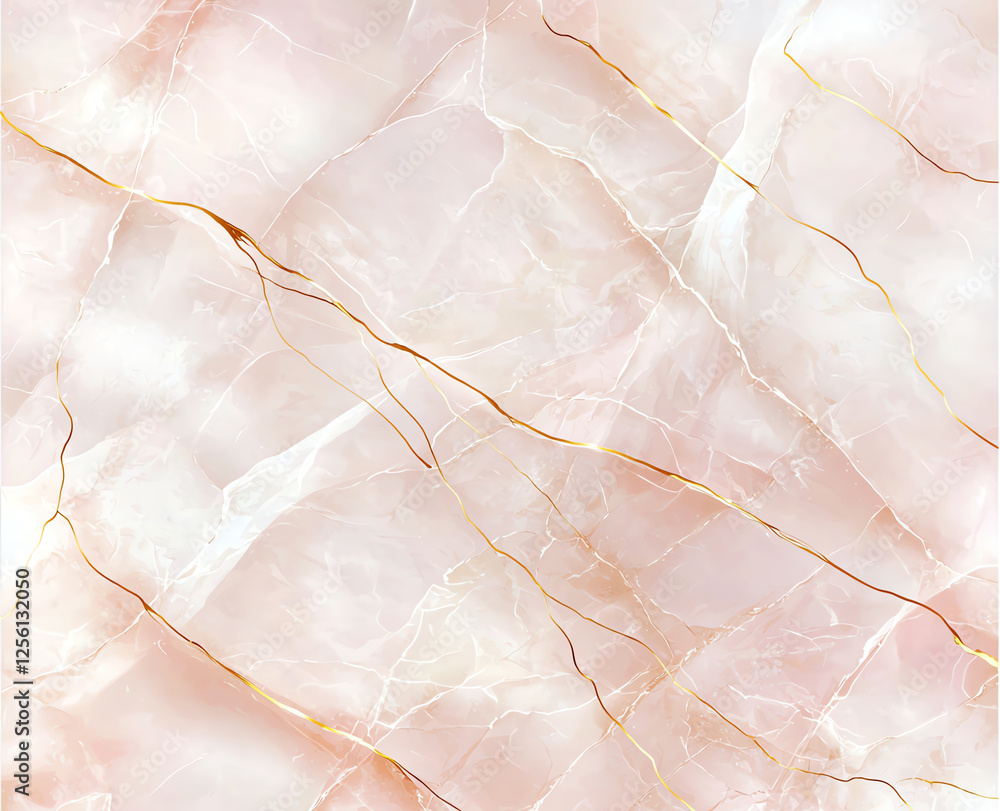 Fototapeta premium soft pink and white marble pattern with delicate golden veins creates elegant and sophisticated backdrop, perfect for various design projects