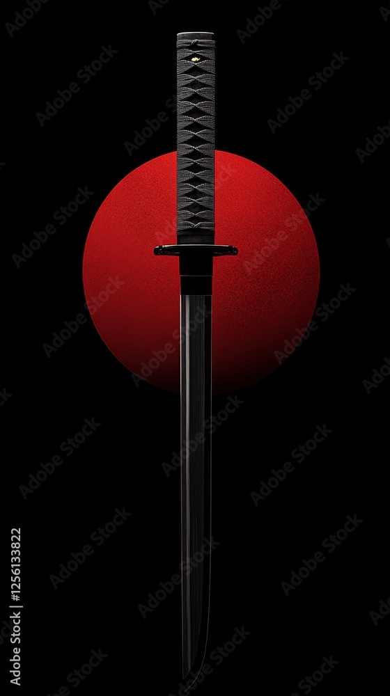 Sleek Modern Katana Blade Design in Digital Art Sleek Modern Katana Blade Design in Digital Art