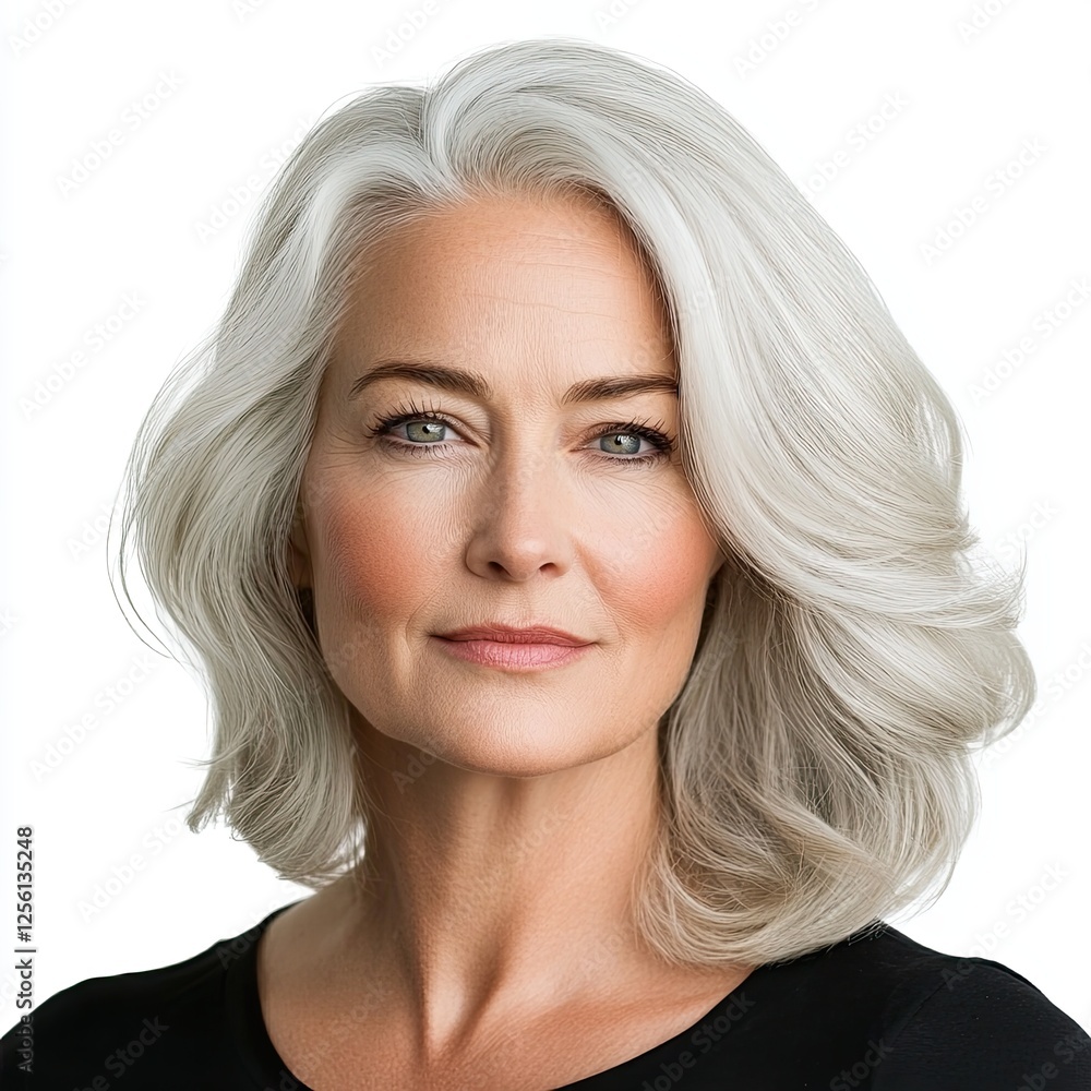Healthy hairstyles for white hair, featuring shoulder-length white hair with subtle shine, showcasing healthy hairstyles in ages with grace and style, silver haircare Healthy hairstyles for white hair, featuring shoulder-length white hair with subtle shine, showcasing healthy hairstyles in ages with grace and style, silver haircare