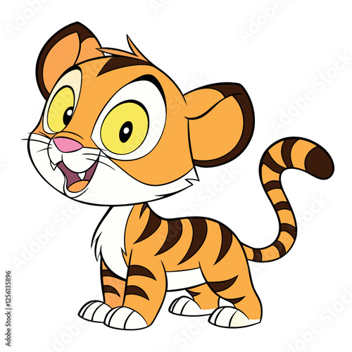 Tiger cartoon design