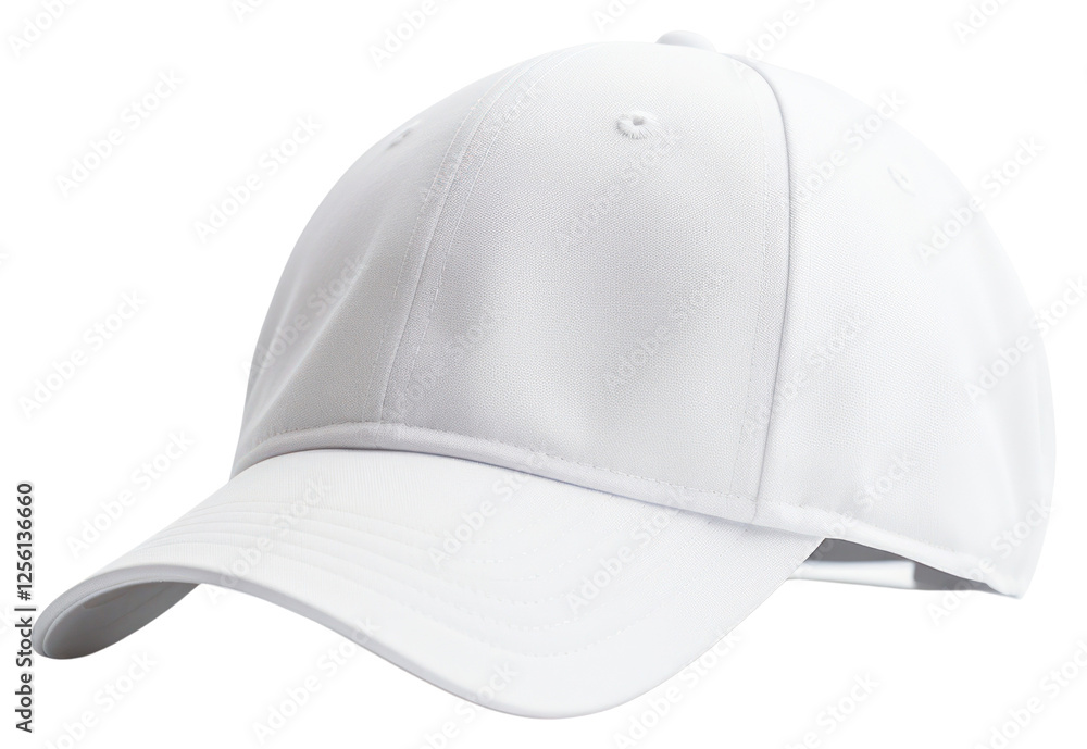 Fototapeta premium PNG White baseball cap white background headwear headgear.