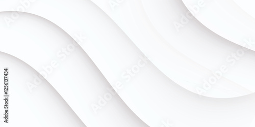 abstract white background wave gradient shape luxury wallpaper vector