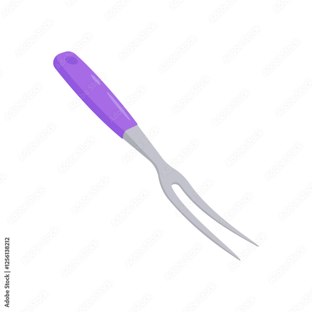 Carving Fork, Kitchen Vector Illustration Isolated Carving Fork, Kitchen Vector Illustration Isolated