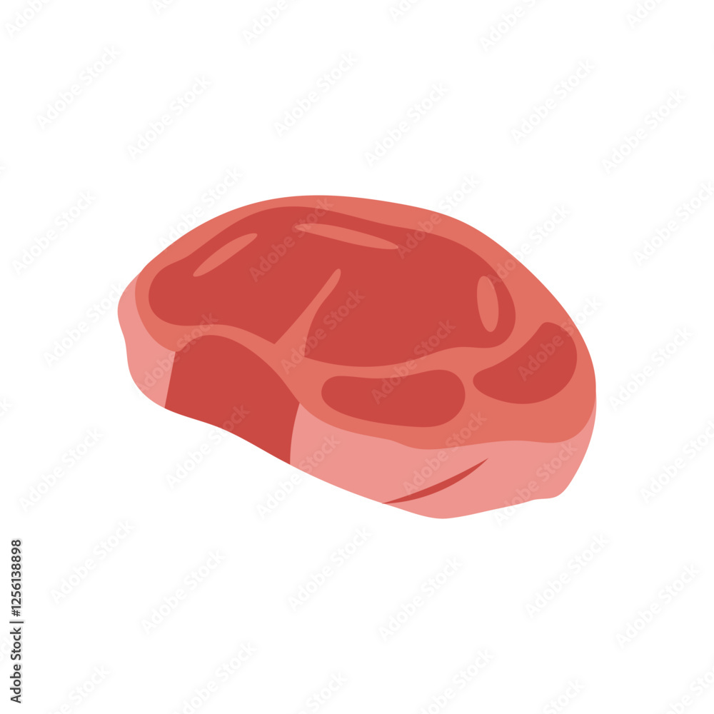 Meat, Kitchen Vector Illustration Isolated Meat, Kitchen Vector Illustration Isolated