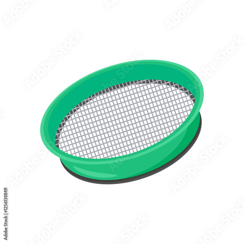 Sieve, Kitchen Vector Illustration Isolated