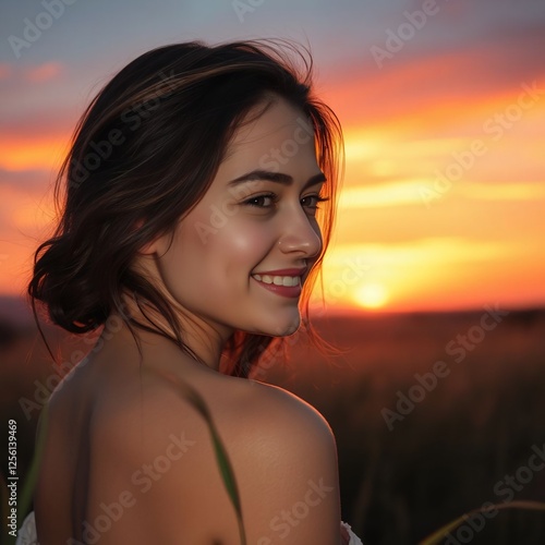 Una española con una preciosa sonrisa. photo