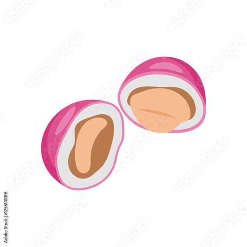 Dragee, Sweets Vector Illustration Isolated