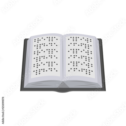 Braille, Disability Vector Illustration Isolated
